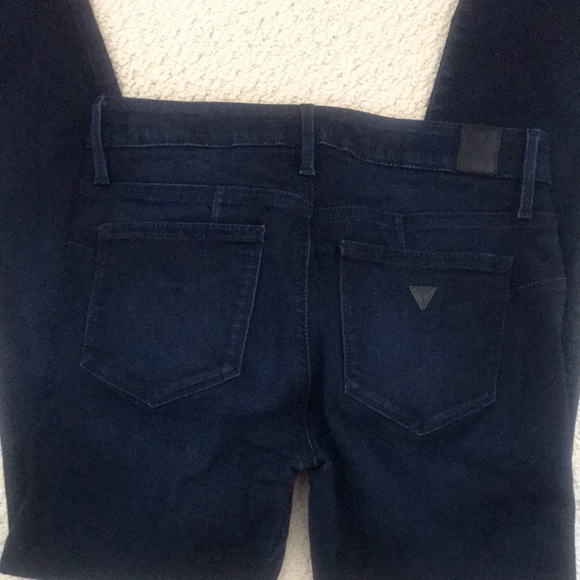 Guess Curve X Dark Wash Mid Rise Skinny Jeans - Picture 7 of 16